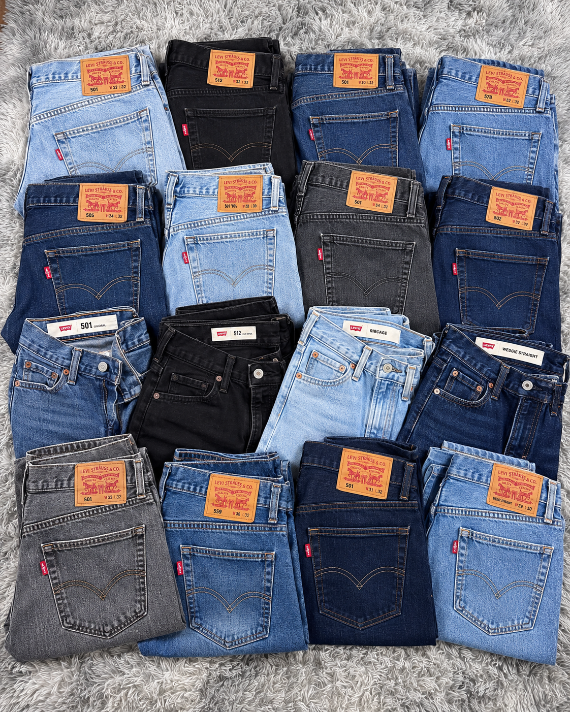 Bala de pantalones Levi's vintage de distintos modelos y lavados (imagen orientativa)